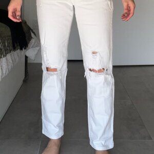 White Ripped Jean